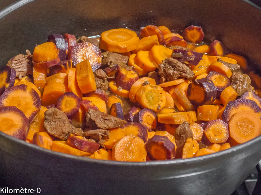 Civet de biche à la bière et aux carottes - Étape 5