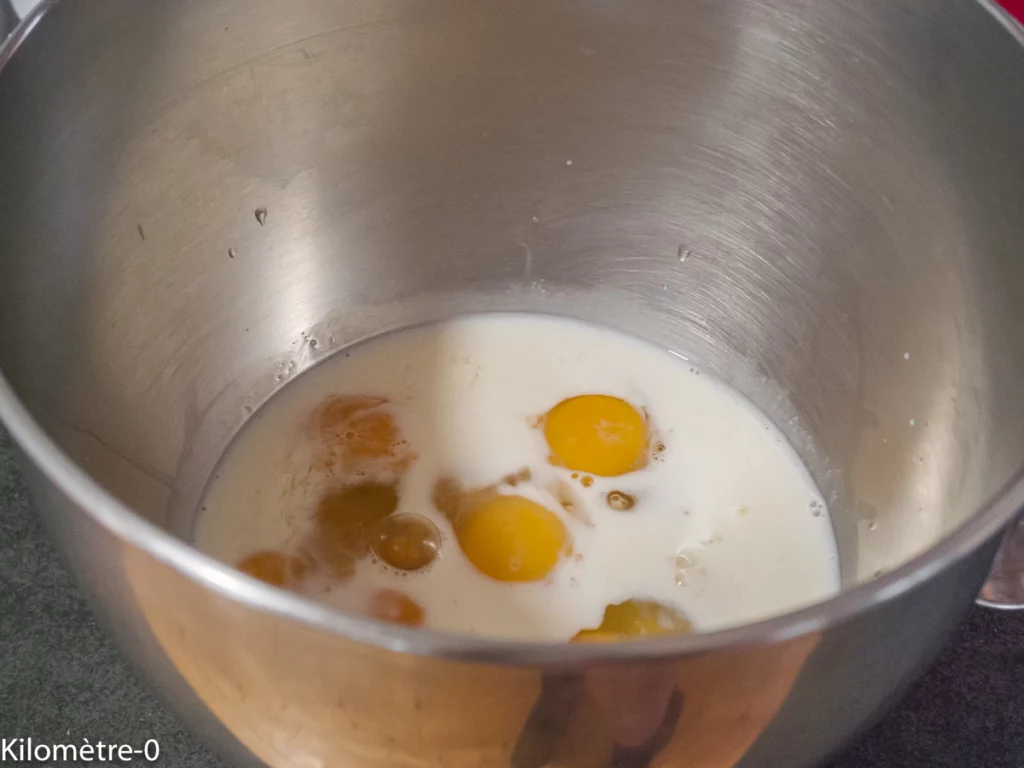 Gâteau du matin aux amandes, deux farines (petit épeautre et lupin) et bananes - Étape 1