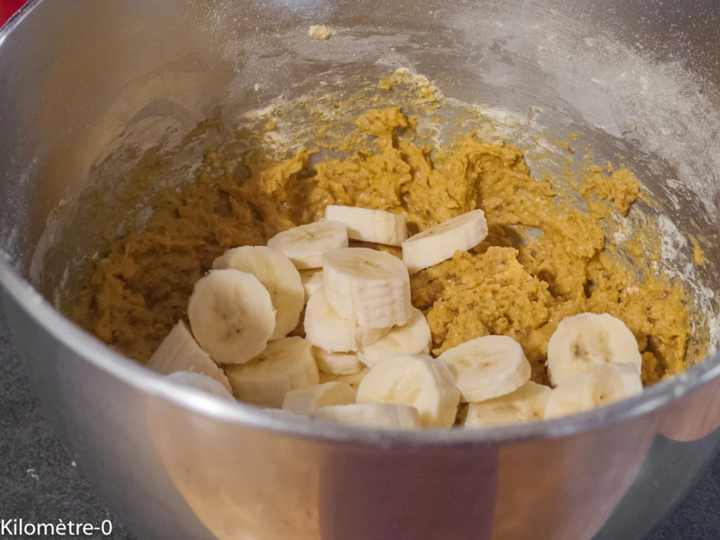 Gâteau du matin aux amandes, deux farines (petit épeautre et lupin) et bananes - Étape 5