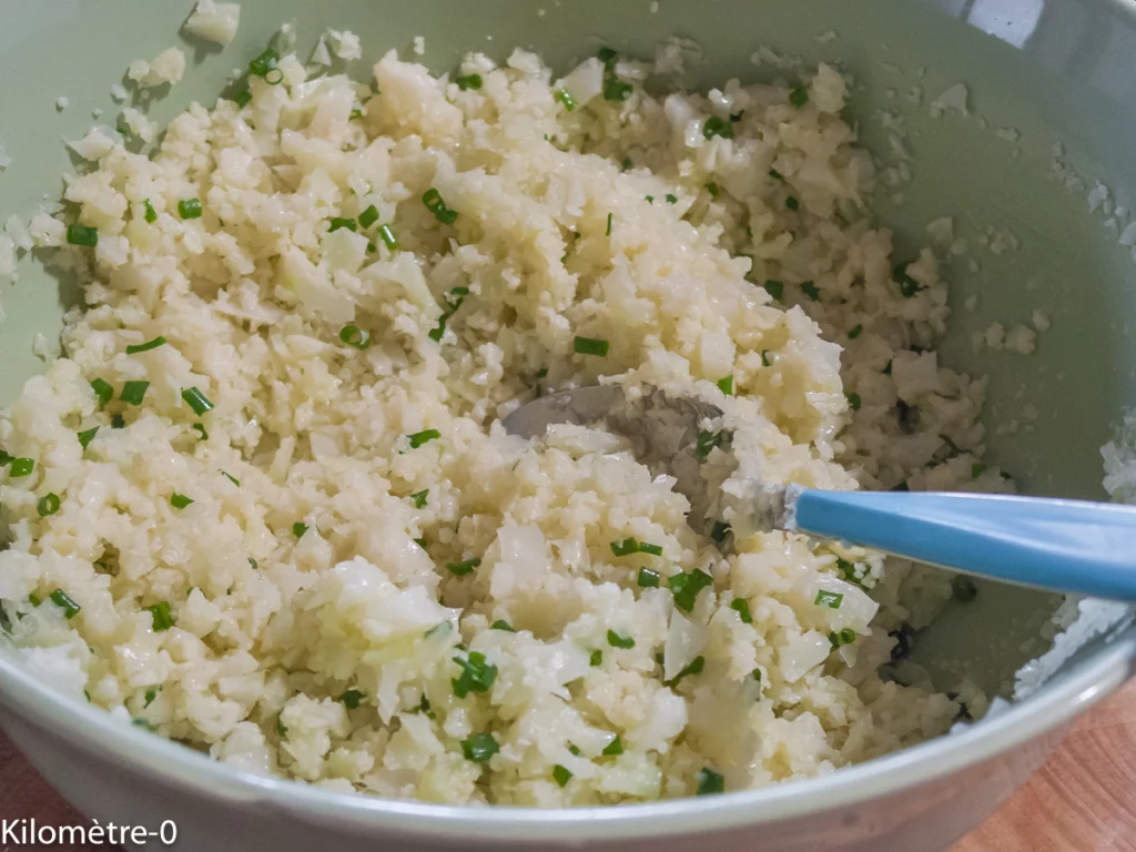 Taboulé de chou fleur au saumon frais - Étape 5