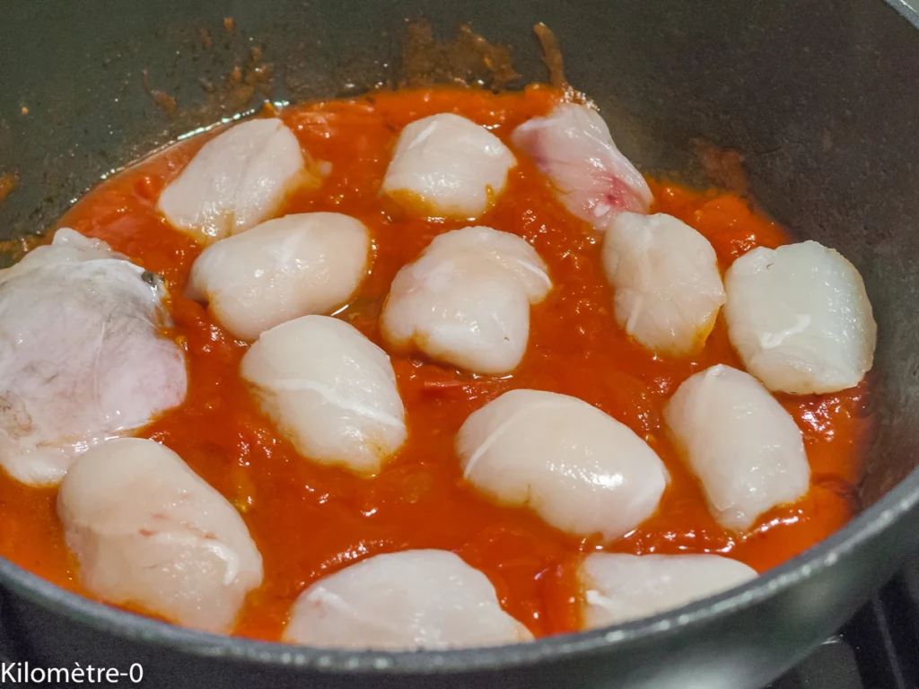 Joues de lotte à la créole ou presque - Étape 5