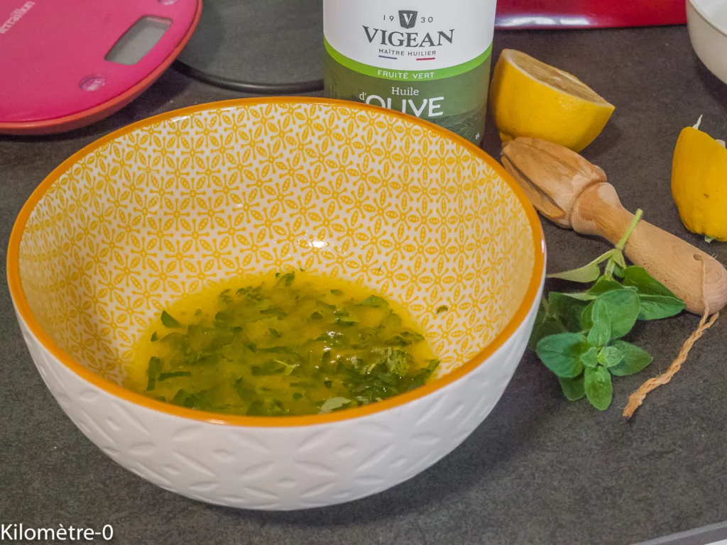 Brochettes de porc type souvlaki, frites de pommes de terre au four - Étape 1