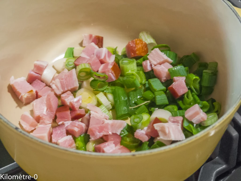 Brochettes de saint jacques au chorizo, légumes primeurs en cocotte - Étape 2