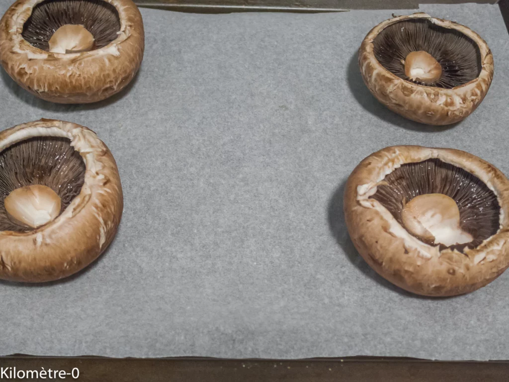 Champignons portobello farcis aux épinards et à la fêta - Étape 2