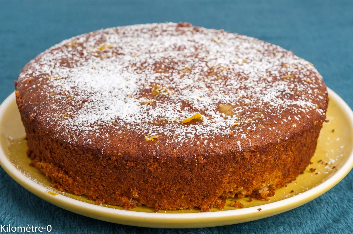 Photo de recette de dessert, gâteau, italien , amandes, orange, agrumes, fruits secs, sans gluten, rapide, facile, bio, Kilomètre-0, blog de cuisine réalisée à partir de produits de saison et issus de circuits courts