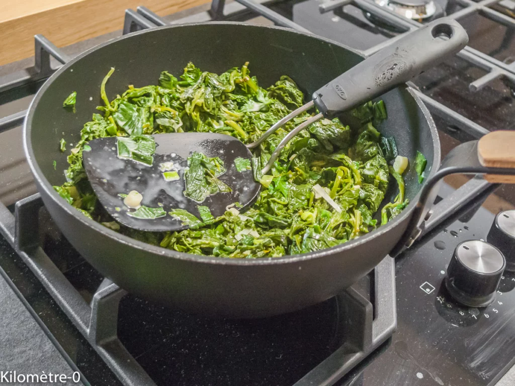 Gratin de pâtes aux épinards façon spanakopita - Étape 5