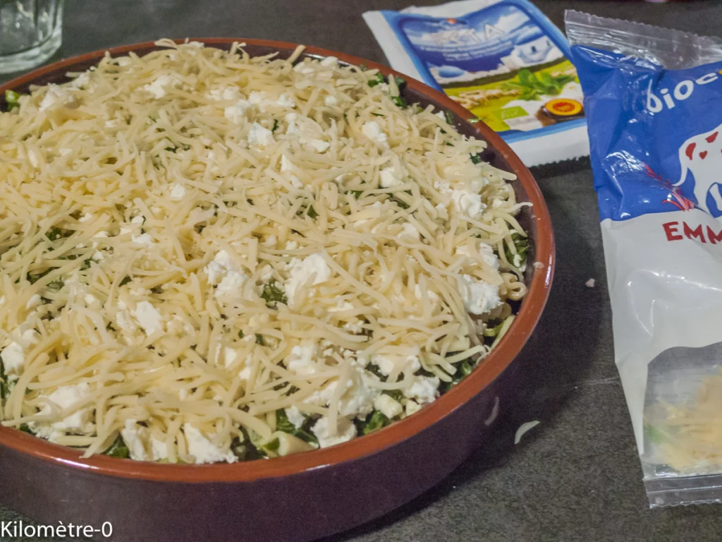 Gratin de pâtes aux épinards façon spanakopita - Étape 8
