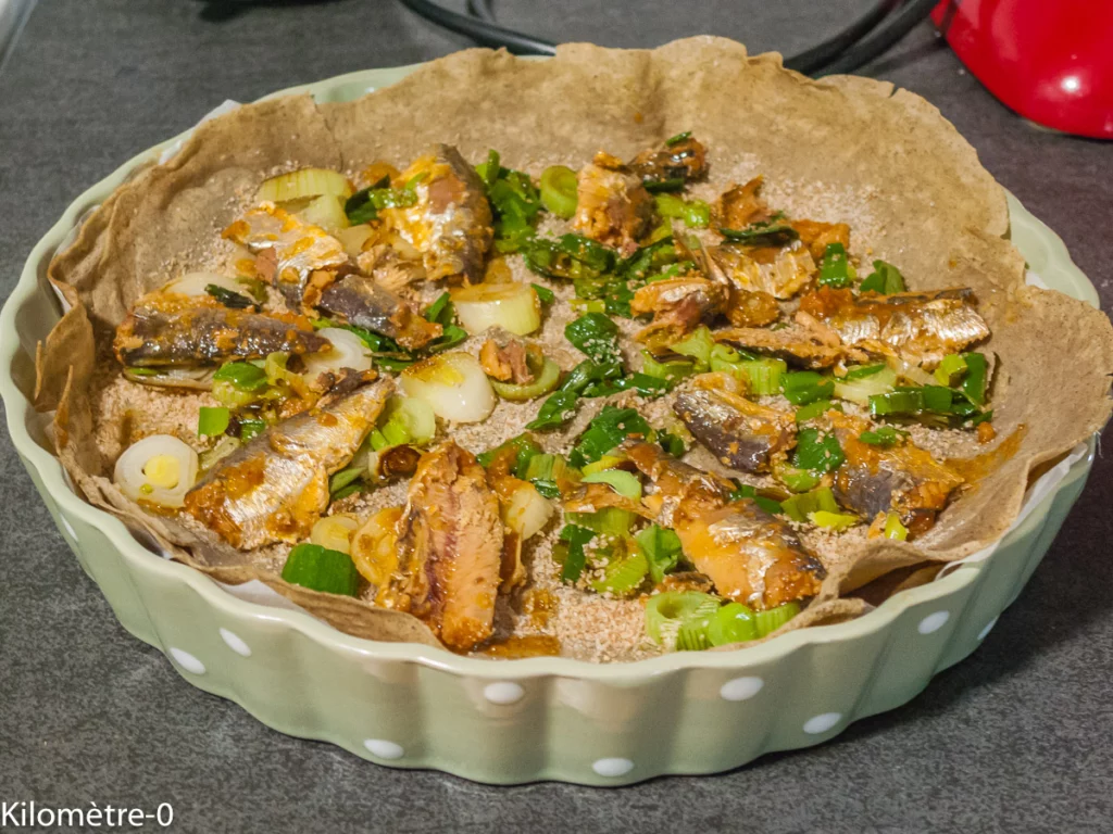 Galettes bretonnes façon quiche aux sardines - Étape 2