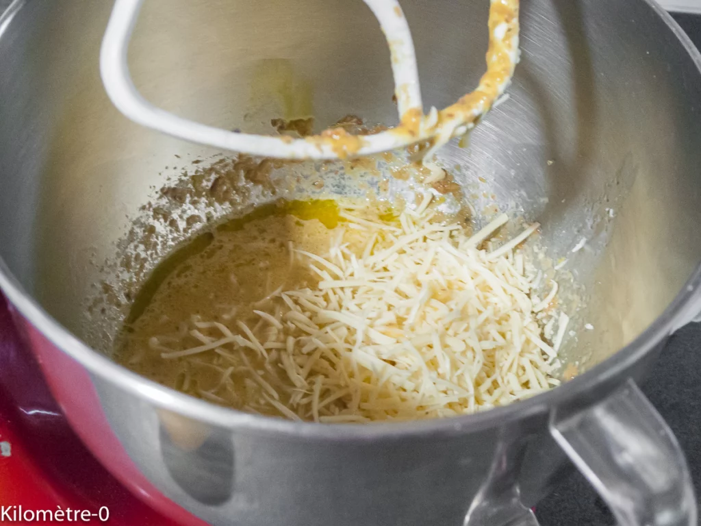 Cake aux rillettes de sardines, citron et épinards - Étape 5
