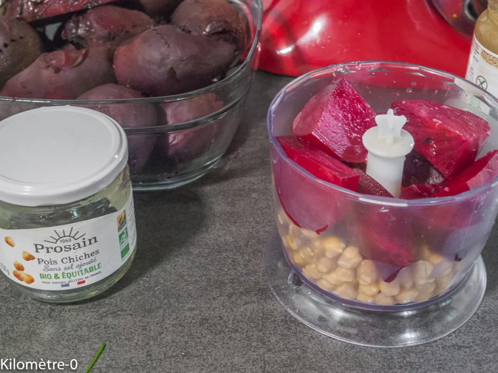 Houmous de betterave - Étape 2