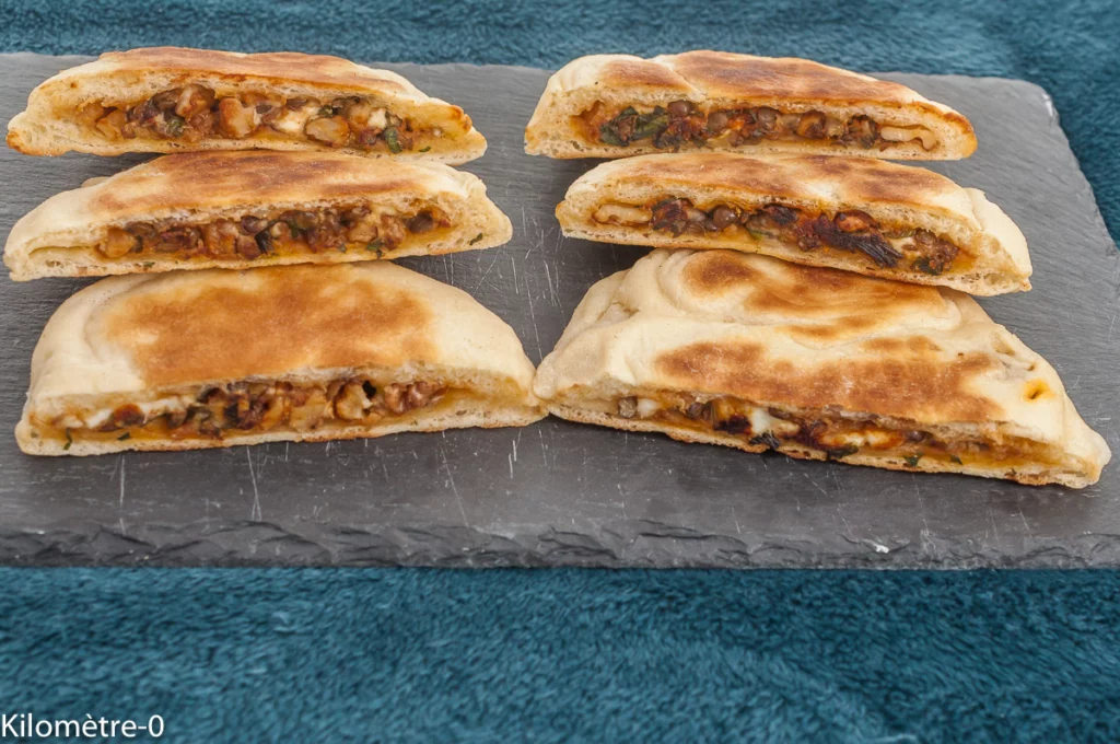 Pitas farcies aux lentilles façon arayes aux cerneaux de noix, épices, feta … - Étape 18
