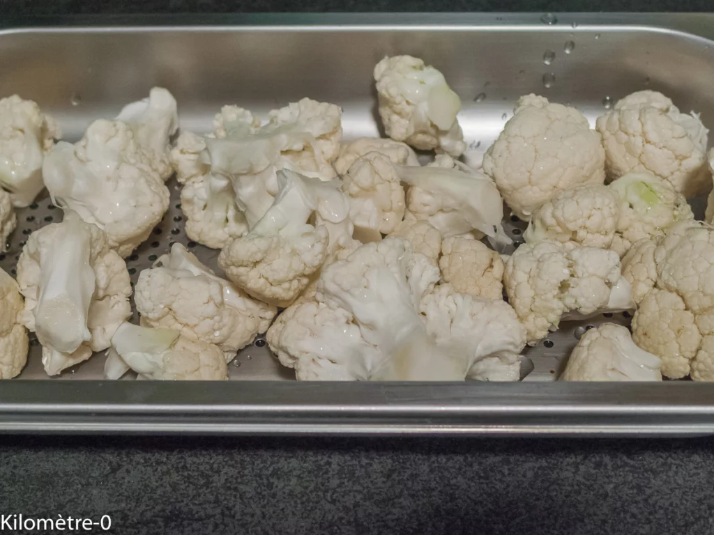 Boulettes de haricots rouges au chou fleur, sauce au curry et lait de coco - Étape 1