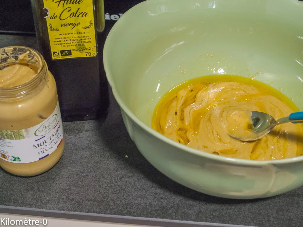 Salade de betteraves aux petits pois, pommes de terre nouvelles, oeufs, haricots rouges et ciboulette - Étape 5