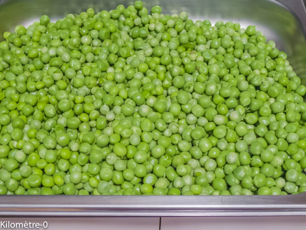 Pesto de petits pois et épinards - Étape 1
