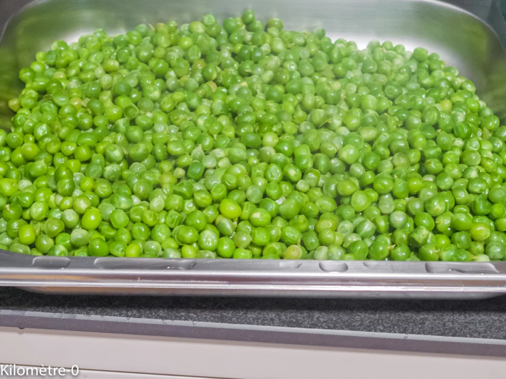 Pâtes au pesto de petits pois et épinards - Étape 1