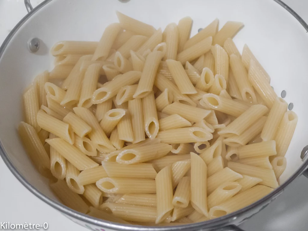 Pâtes au pesto de petits pois et épinards - Étape 6