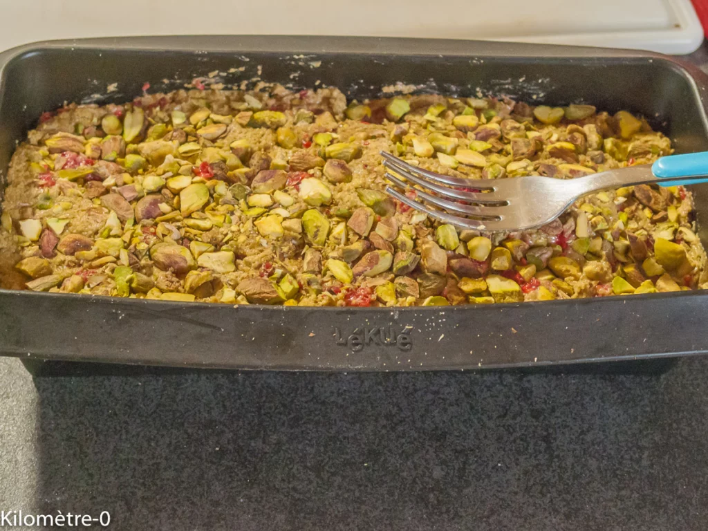 Gâteau du matin aux framboises et pistaches - Étape 6