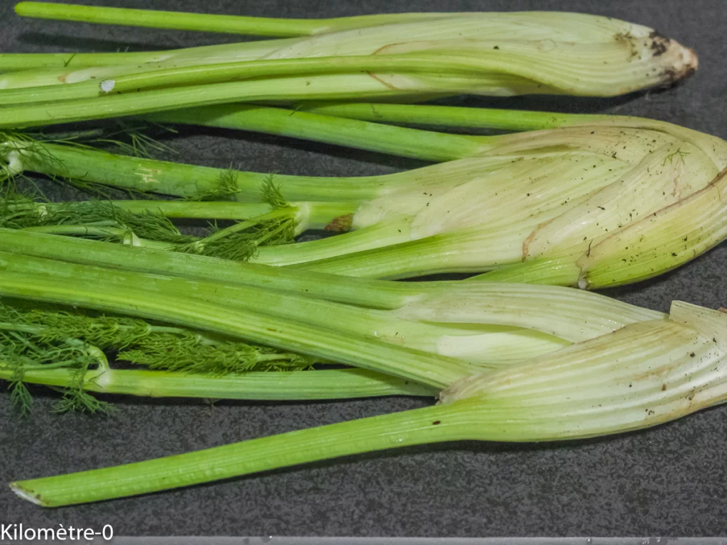 Salade de fenouil au thon, pistaches et roquefort - Étape 1
