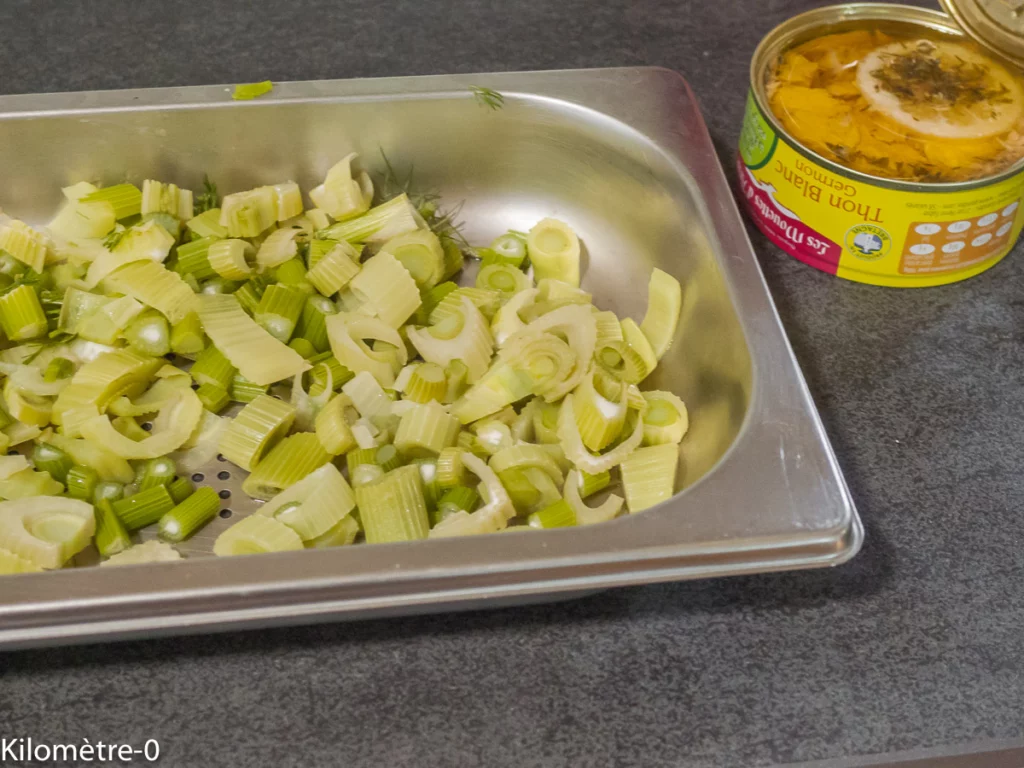 Salade de fenouil au thon, pistaches et roquefort - Étape 3