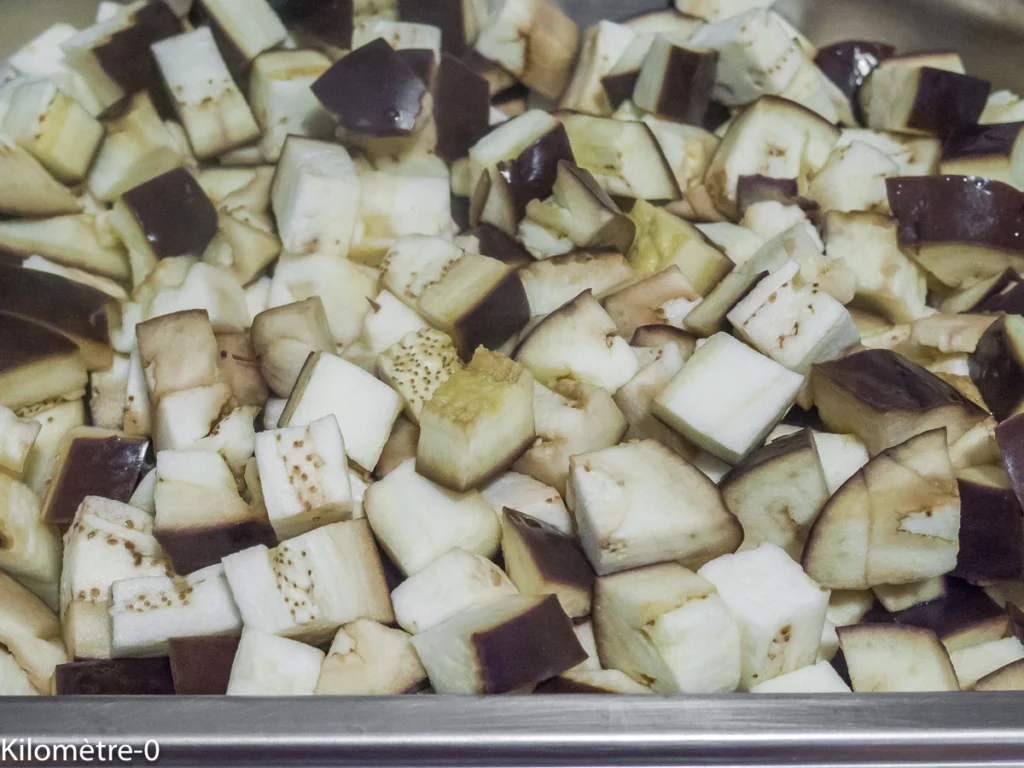 Galettes d&rsquo;aubergines au vieux pain - Étape 2