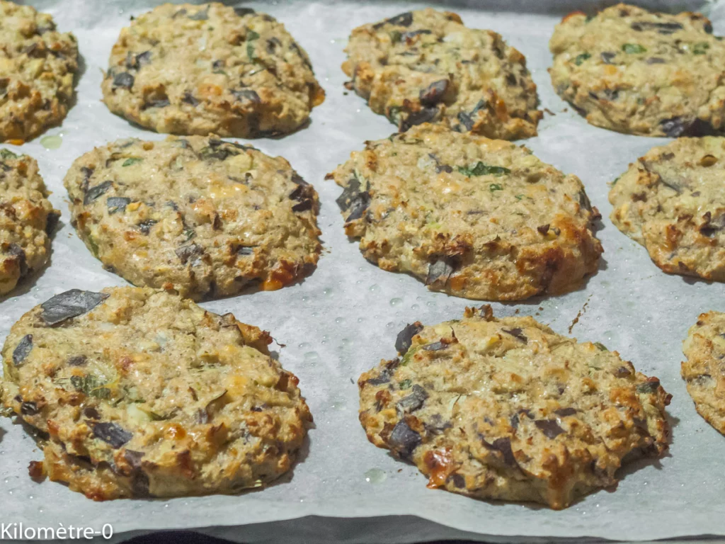 Galettes d&rsquo;aubergines au vieux pain - Étape 7