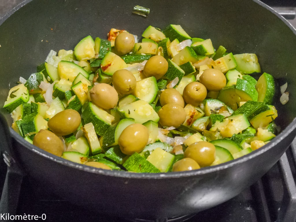 Sardines aux courgettes et aux olives - Étape 6