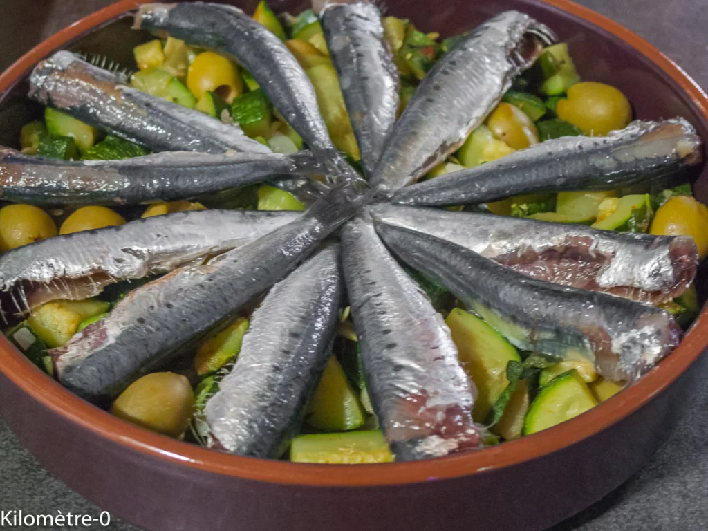 Sardines aux courgettes et aux olives - Étape 8