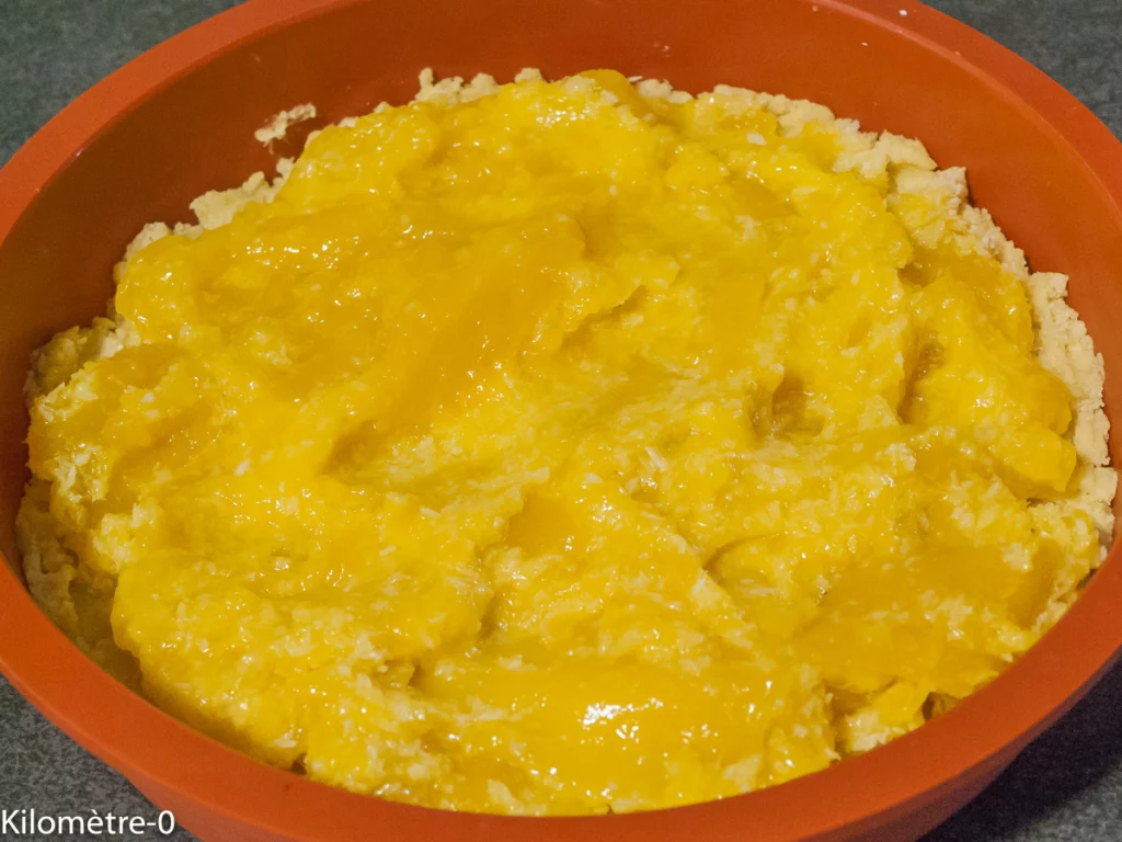 Sbriciolata à la mangue et à la noix de coco - Étape 4