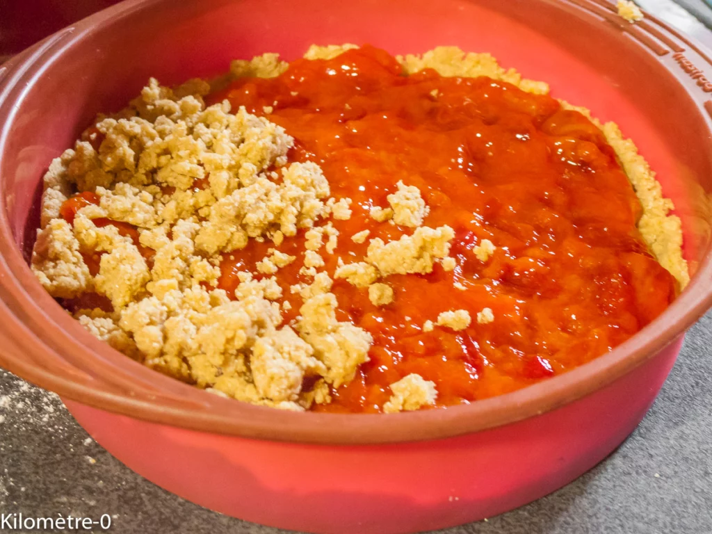 Sbriciolata aux petites prunes et à la liqueur de litchi - Étape 5
