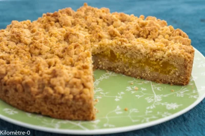 Photo de recette de sbriciolata, mangue, noix de coco, facile, rapide, gâteau, dessert, italien, Italie, cuisine italienne, fruits, crumble, pâte sablée, Kilomètre-0, blog de cuisine réalisée à partir de produits de saison et issus de circuits courts