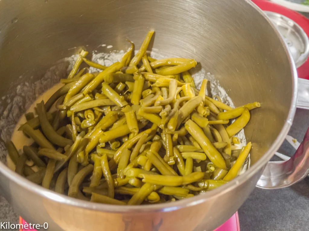 Clafoutis au saumon et haricots verts - Étape 5