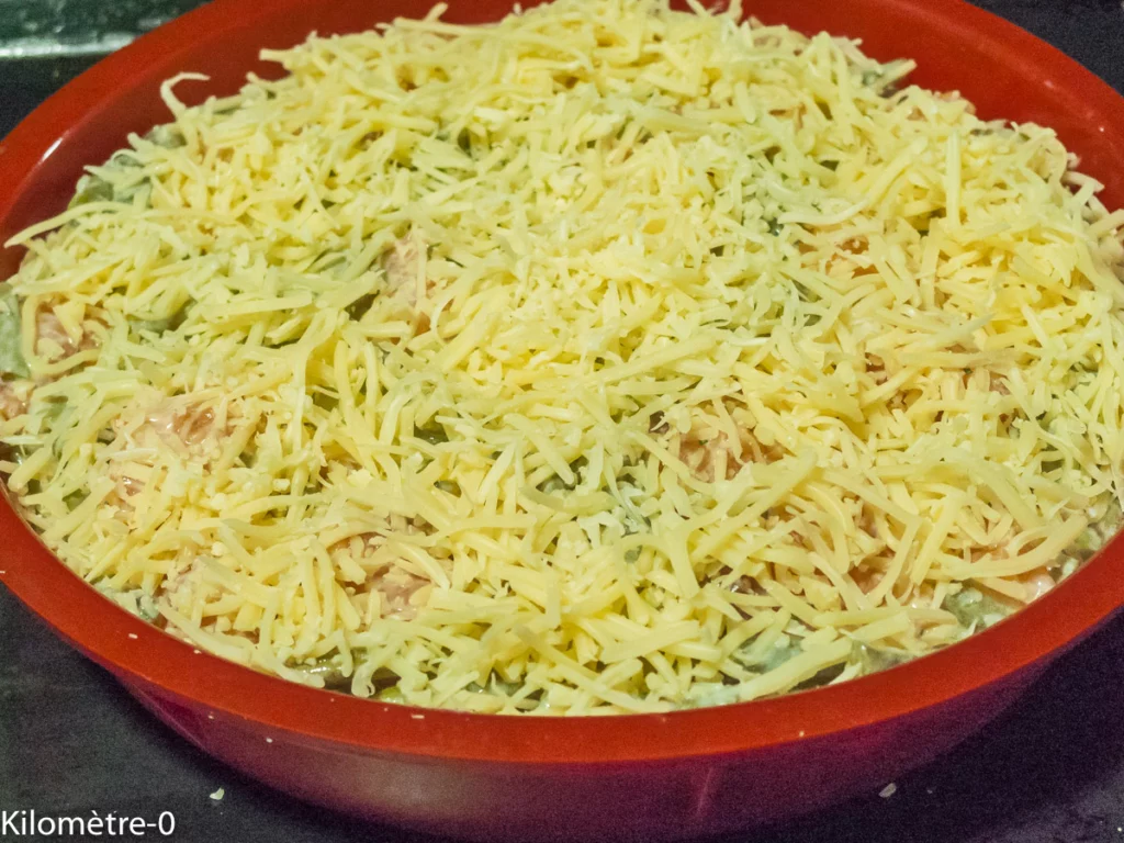 Clafoutis au saumon et haricots verts - Étape 7