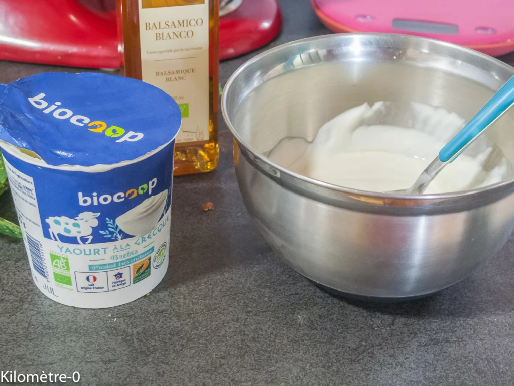 Tzatziki à la menthe - Étape 2