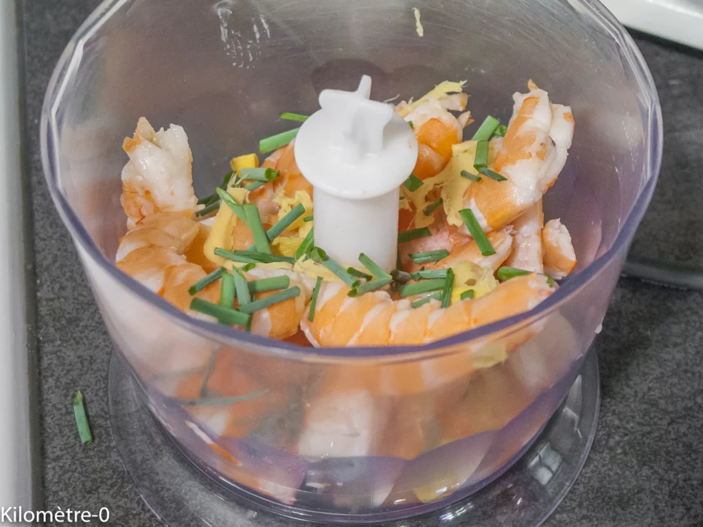 Croquettes de crevettes à la noix de coco, sauce aux cacahuètes - Étape 3