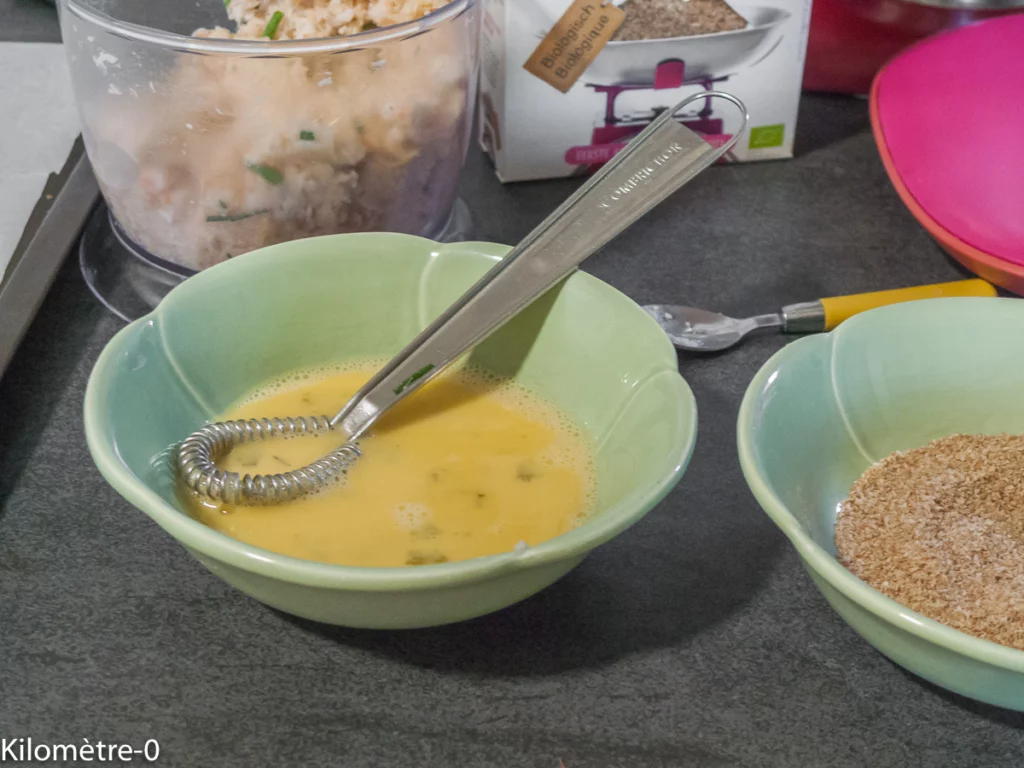 Croquettes de crevettes à la noix de coco, sauce aux cacahuètes - Étape 5