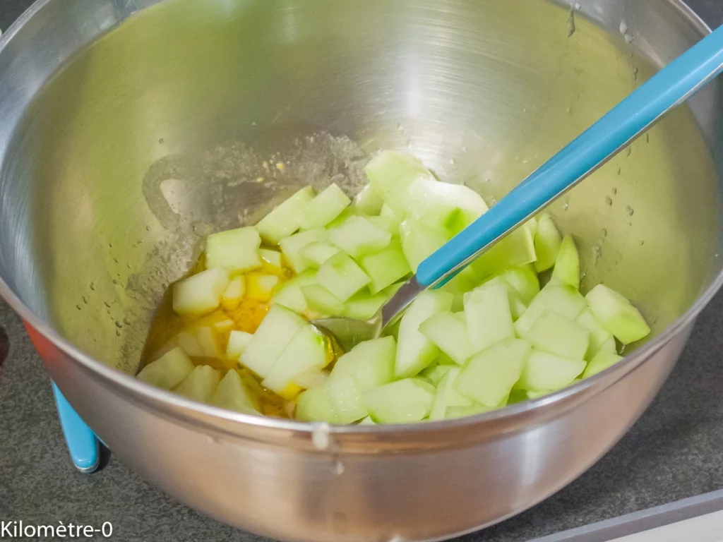 Salade de boulgour aux crevettes, tomates et concombre - Étape 4