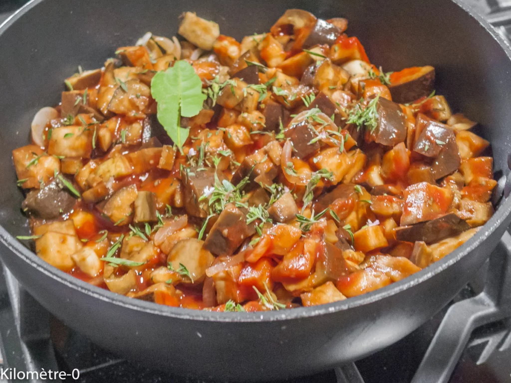 Chakchouka aux aubergines - Étape 2