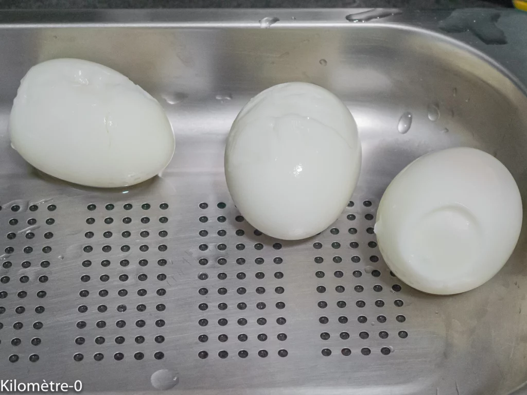 Baguette aux graines farcie au thon, œufs, olives et câpres - Étape 2