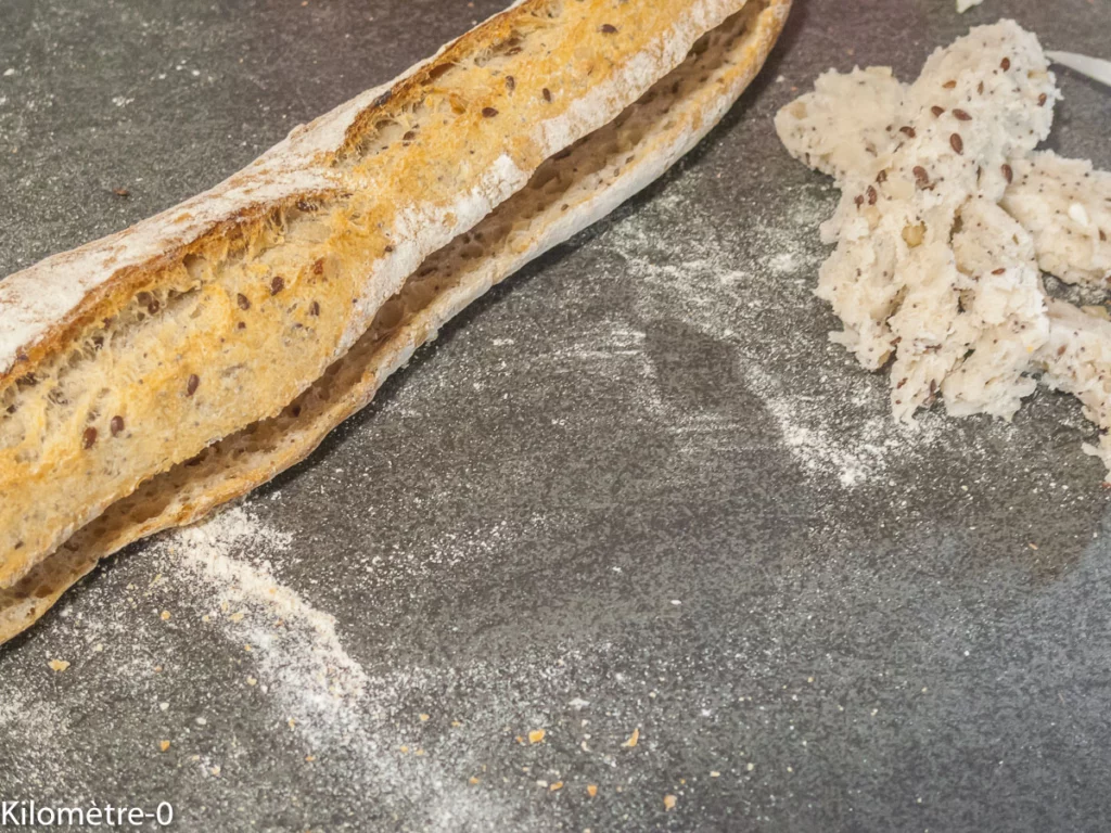 Baguette aux graines farcie au thon, œufs, olives et câpres - Étape 3