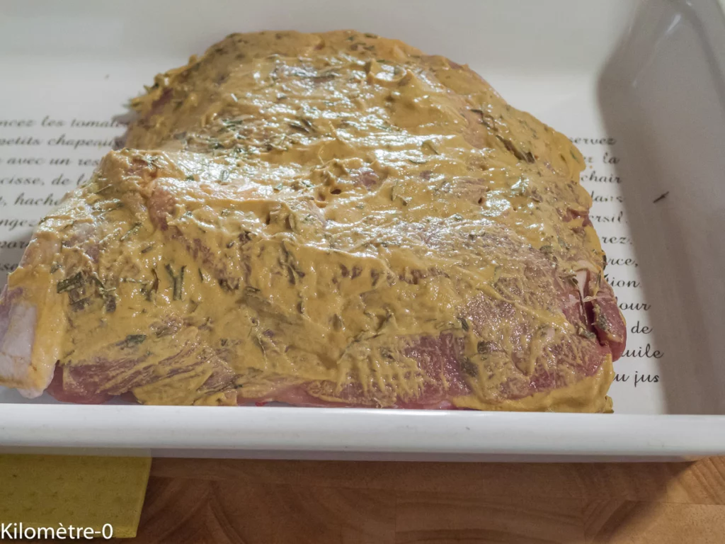 Travers de porc à la moutarde, frites de courgettes au fromage - Étape 1