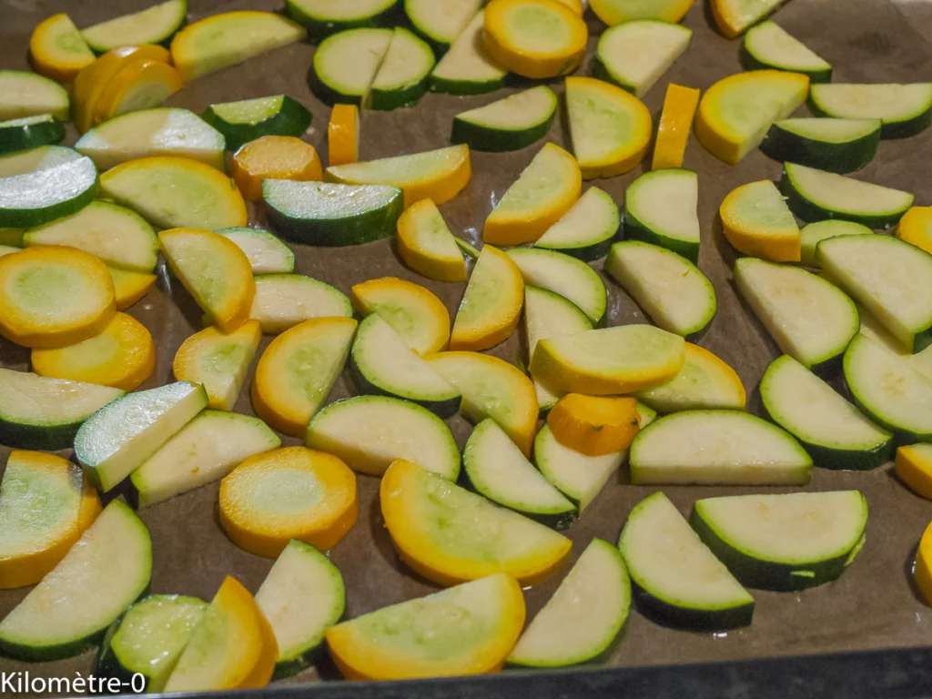 Houmous bowl courgettes et radis - Étape 2