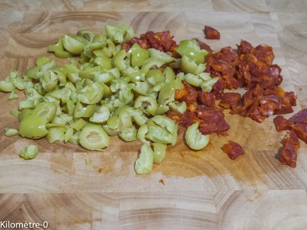 Torsades aux olives et au chorizo - Étape 4