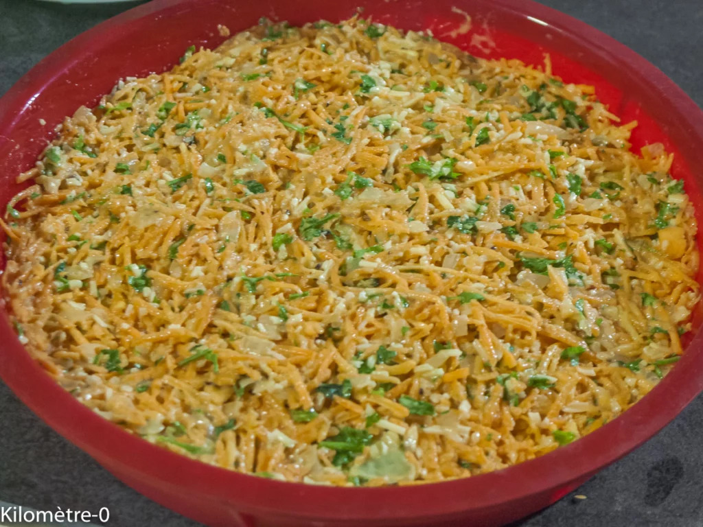 Gâteau de carottes aux graines de tournesol et emmental - Étape 8