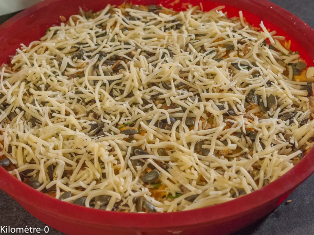 Gâteau de carottes aux graines de tournesol et emmental - Étape 10