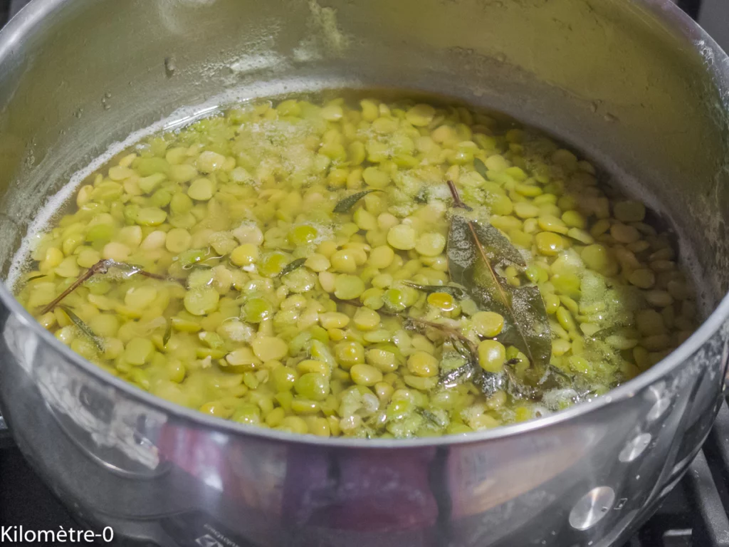 Cuisson des pois cassés - Étape 3