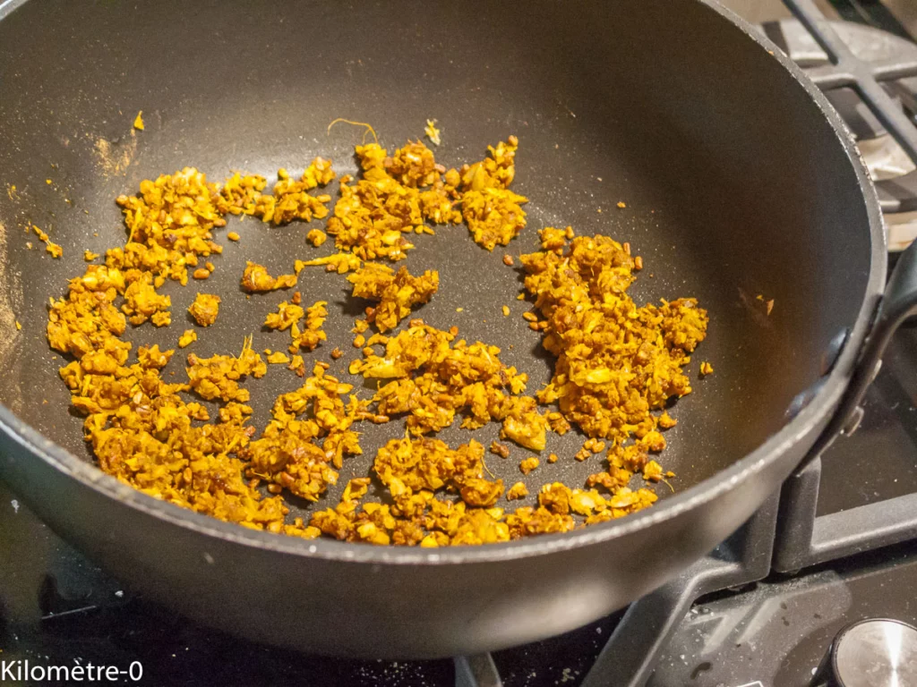 Dahl de pois cassés aux épinards (recette n°2) - Étape 5