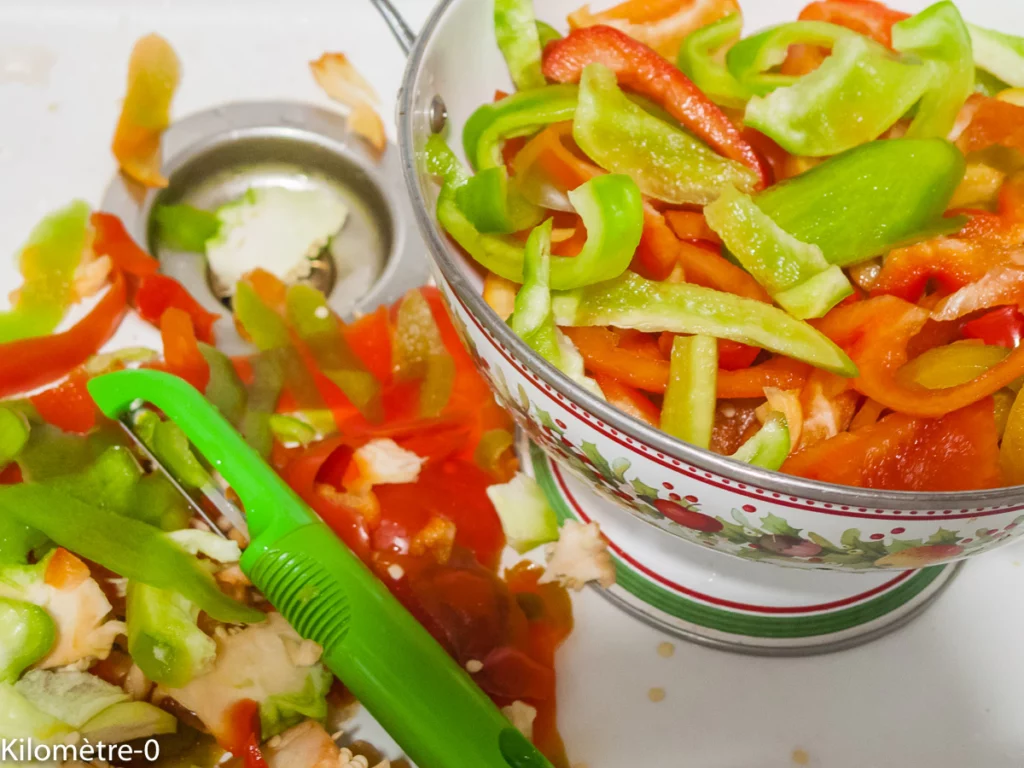 Poulet aux poivrons et à l&rsquo;estragon - Étape 1