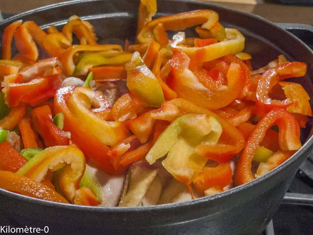 Poulet aux poivrons et à l&rsquo;estragon - Étape 6