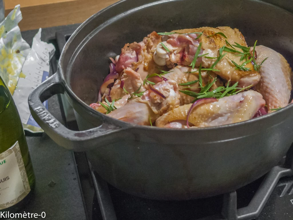 Poulet aux poivrons et à l&rsquo;estragon - Étape 5