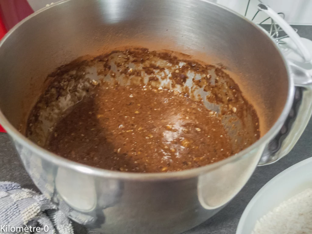 Gâteau du matin avec beaucoup de bananes et du cacao - Étape 5